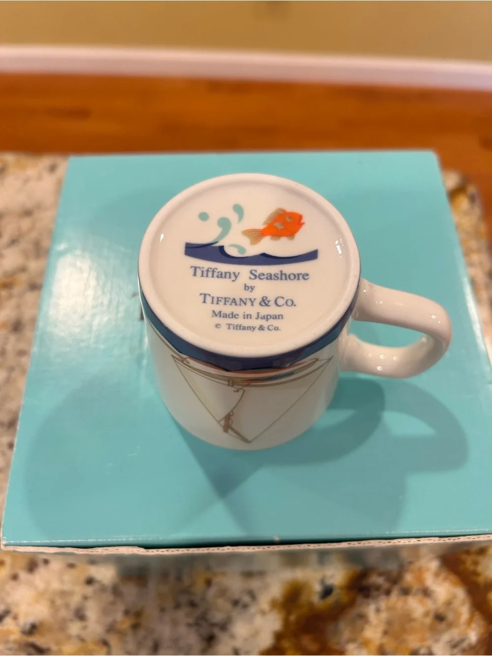 Tiffany & Co Seashore Nautical Childs 3pc Porcelain Dinnerware Set 1990’s